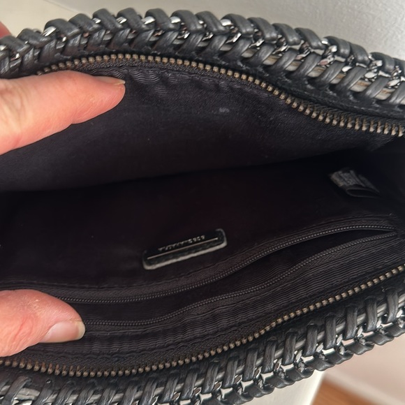 BCBG BCBGMAXAZRIA Metallic Chrome Chainmail Evening Clutch Bag - Picture 4 of 4